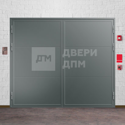 Распашные огнестойкие ворота 2-го типа ВПМ-140